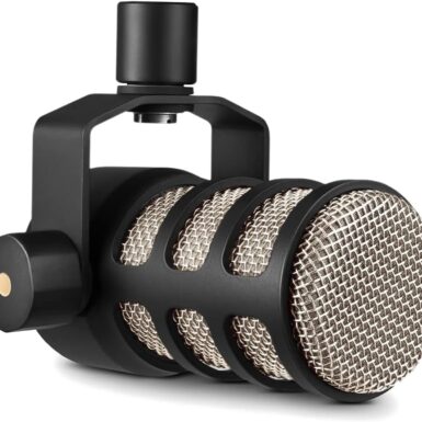 RØDE PodMic Cardioid Dynamic Broadcast Microphone with Integrated Swing Mount for Podcasting, Streaming, Gaming, and Voice Recording, Black